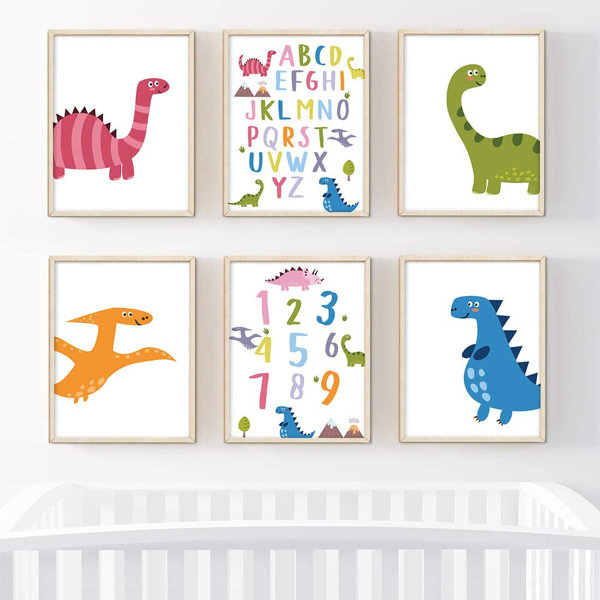 Digital Prints ABC Wall Art Dinosaur Alphabet Printable Alphabet Poster